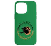 When Witches Go Riding Tis Near Halloween Orange Text Case for iPhone 14 Pro Max