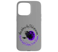 When Witches Go Riding Tis Near Halloween Purple Text Case for iPhone 15 Pro Max