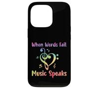 When Words Fail Music Speaks - Bass Clarinet Player Gifts Case for iPhone 13 Pro