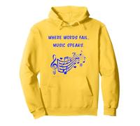 When Words Fail, Music Speaks. Pullover Hoodie