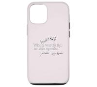WHEN WORDS FAIL MUSIC SPEAKS Shakespeare Meme Quote ON BACK Case for iPhone 12/12 Pro