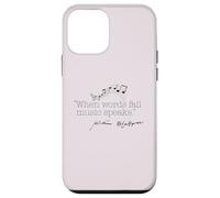 WHEN WORDS FAIL MUSIC SPEAKS Shakespeare Meme Quote ON BACK Case for iPhone 12 mini