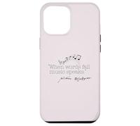 WHEN WORDS FAIL MUSIC SPEAKS Shakespeare Meme Quote ON BACK Case for iPhone 12 Pro Max