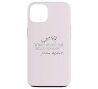 WHEN WORDS FAIL MUSIC SPEAKS Shakespeare Meme Quote ON BACK Case for iPhone 13