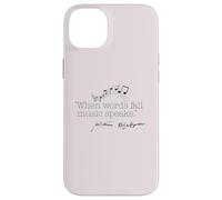 WHEN WORDS FAIL MUSIC SPEAKS Shakespeare Meme Quote ON BACK Case for iPhone 14 Plus