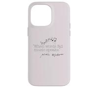 WHEN WORDS FAIL MUSIC SPEAKS Shakespeare Meme Quote ON BACK Case for iPhone 14 Pro Max
