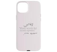 WHEN WORDS FAIL MUSIC SPEAKS Shakespeare Meme Quote ON BACK Case for iPhone 15 Plus