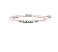 When Words Fail, This Bracelet Speaks - A Gift of Encouragement,Joyfullygo Motivational Bracelet,Handmade Braided Adjustable Inspirational Tube Bracelets,for Birthday Festival Gifts (#Silver,green)