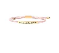 When Words Fail, This Bracelet Speaks - A Gift of Encouragement,Joyfullygo Motivational Bracelet,Handmade Braided Adjustable Inspirational Tube Bracelets,for Birthday Festival Gifts (#Gold,blue)