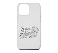 When Words Leave Off Music Begins Vintage Microphone Case for iPhone 12 Pro Max