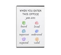When You Enter This Office Quote Art Posters Are Suitable for Decorating Living Room, Bedroom, Study, Restaurant, Corridor, Children's Room, EtcUnframe-style 24x36inch(60x90cm)
