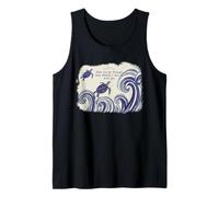 When You Go Through Deep Waters Christian Sea Turtle Art Tank Top