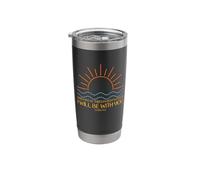 When You Go Through Deep Waters I Will Be with You Jesus Stainless Steel Insulated Tumbler