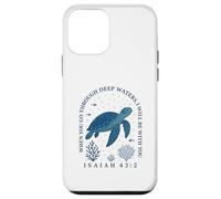 When you go through deep waters Isaiah 43:2 Christian Faith Case for iPhone 12 mini