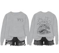 When You Go Through Deep Waters Sweatshirt, Deep Waters Jesus Shirt, Christian Hoodie For Women Men Grey