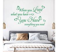 When You Love What You Have, You Have Everything ... - Quote Decal Wall Sticker [Large] [Cactus]