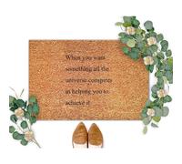 When You Want Something All The Universe Conspires Mat Door Mat Non Slip Doormat Washable Bath Mats For Entrance Indoor Dogs 40 X 60Cm