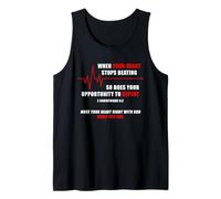 When Your Heart Stops Beating - Christian Faith EKG Gospel Tank Top