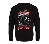 When You're Dead Inside But It's Christmas Men's Black Christmas Jumper