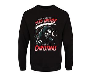 When Youre Dead Inside But Its Christmas Mens Black Christmas Jumper