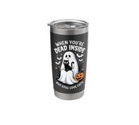 When Youre Dead Inside But Still Love Cats Stainless Steel Insulated Tumbler