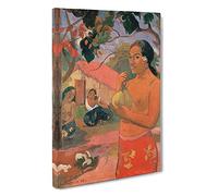 Where Are You Going Vol.1 By Paul Gauguin Canvas Print for Living Room Bedroom Home Office Décor, Wall Art Picture Ready to Hang, 30 x 20 Inch (76 x 50 cm)