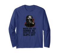 Where Are You Gonna Be When the Mask Slips Off - Prepper Long Sleeve T-Shirt