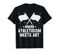 Where Athleticism Meets Art - Funny Color Guard Band Gifts T-Shirt