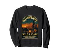 Where bison roam, fires glow, and the wild is home Sweatshirt