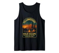 Where bison roam, fires glow, and the wild is home Tank Top