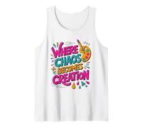 Where Chaos Becomes Creation, Artist Painter Painting Tank Top