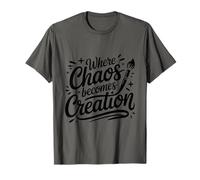 Where Chaos Becomes Creation, Painter Artist Painting T-Shirt