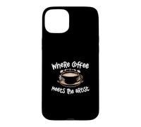 Where Coffee Meets The Artist Cool Barista For Latte Artists Case for iPhone 15 Plus
