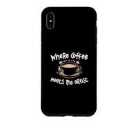 Where Coffee Meets The Artist Cool Barista For Latte Artists Case for iPhone XS Max