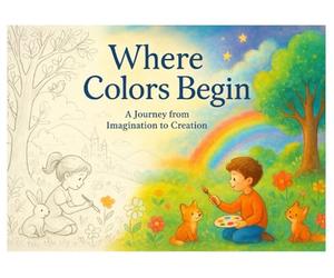 Where Colors Begin: A Journey from Imagination to Creation A Unique Coloring Book Featuring 60 Magical Illustrations in Both Color and Line Art