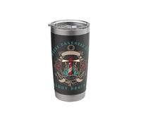 Where Darkness Ends, Traditional Lighthouse Tattoo Stainless Steel Insulated Tumbler