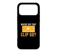 Where Did That Clip Go Funny Film Editing For A Video Editor Case for iPhone 17 Pro Max
