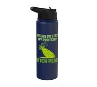 Where Do I Get My Protein? Bitch Peas! Stainless Steel Insulated Water Bottle