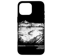Where Does My Strength Come From Christian Religion Jesus Case for iPhone 16 Pro Max