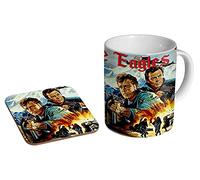 Where Eagles Dare Classic Ceramic Tea - Coffee Mug + Coaster Gift Set