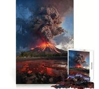Where Earth Bleeds Fire Jigsaw 1000 Pieces for Teenagers Brain Agility Cozy Pastime Secure Join Ideal Xmas Gift (50x75cm)