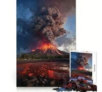 Where Earth Bleeds Fire Jigsaw Puzzles for Teenagers 1000 Pieces Brain Wellness Mind Calming Fun Perfect Lock (38x52cm)