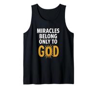 Where Faith Shines and Miracles Speak His Name Novelty Gift. Tank Top