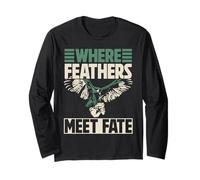 Where Feathers Meet Fate Falconry Long Sleeve T-Shirt
