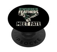 Where Feathers Meet Fate Falconry PopSockets Adhesive PopGrip
