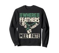 Where Feathers Meet Fate Falconry Sweatshirt