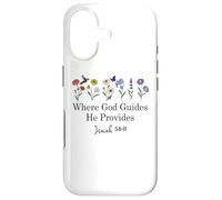 Where God Guides He Provides Isaiah 58:11 Jesus Bible Verse Case for iPhone 17
