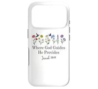Where God Guides He Provides Isaiah 58:11 Jesus Bible Verse Case for iPhone 17 Pro