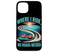 Where I Ride, No Roads Needed Jet Ski Summer Case for iPhone 13