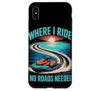 Where I Ride, No Roads Needed Jet Ski Summer Case for iPhone XS Max
